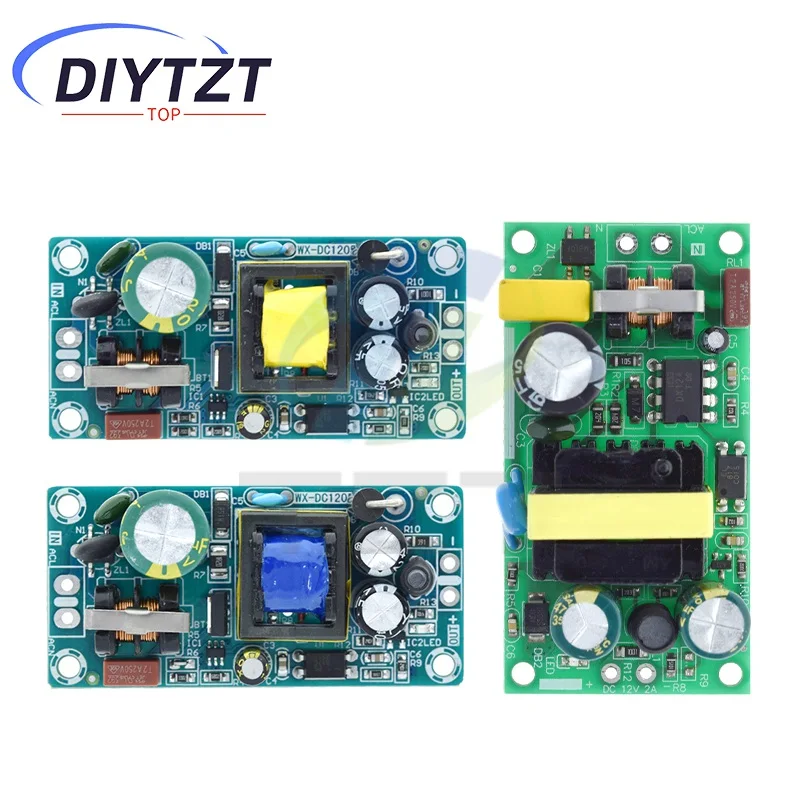 AC-DC 5 فولت 2A 10 واط/12 فولت 1A 12 واط/12 فولت 2A أو 24 فولت 1A 24 واط تحويل التيار الكهربائي وحدة الدائرة العارية 85-264 فولت المجلس لاستبدال/إصلاح