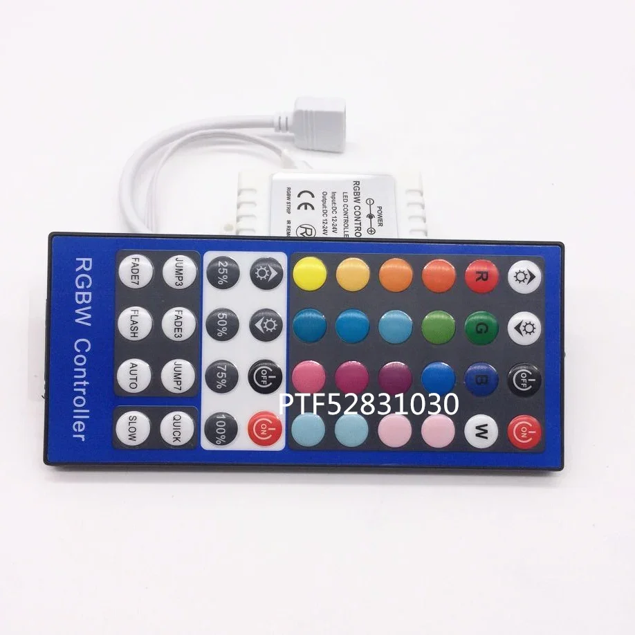 40Key RGB White RGBW Controller Remote Control DC 12 V 24 V IR Dimmer Strip RGB White For SMD 5050 5630 2835 LED Strip Light