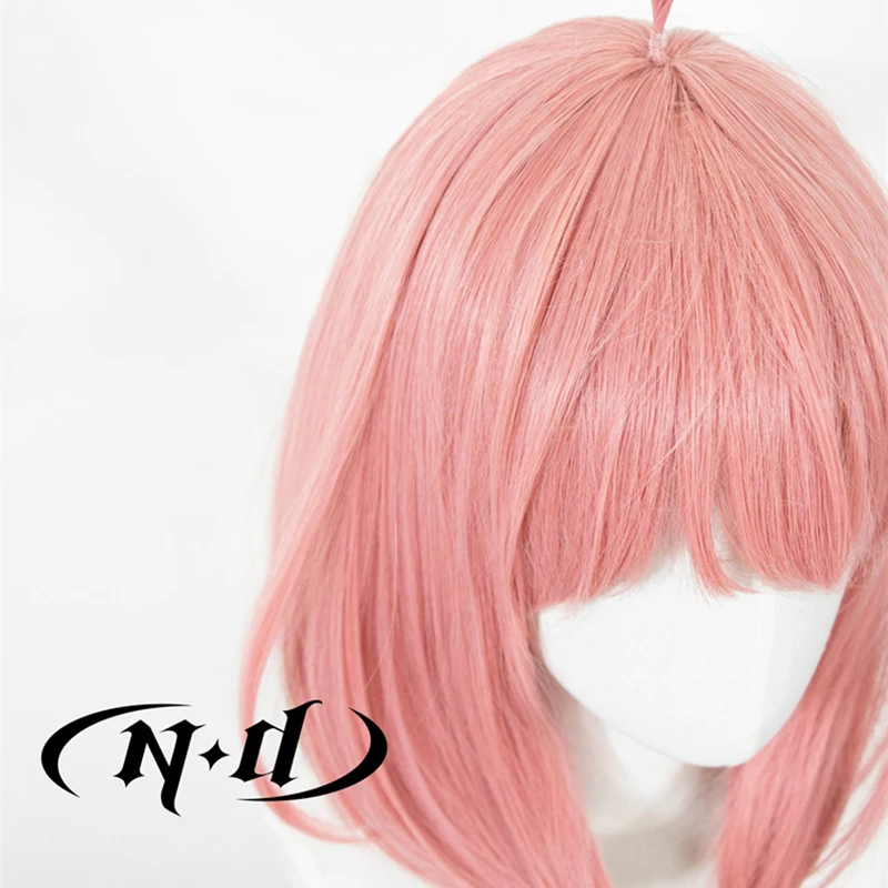 ND Anya Forger Косплей Парики Шиньон Шпион Семья Аниме Косплей Парики Волос для Comic Con Coser Костюм Тематическая Вечеринка Термостойкие