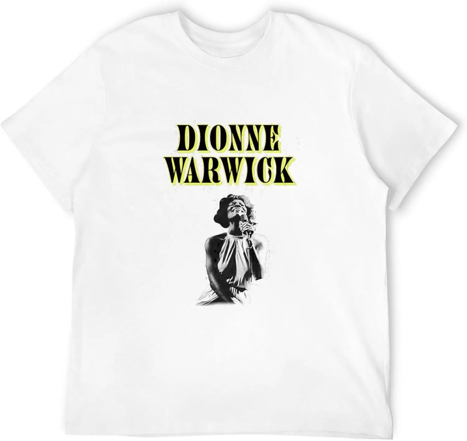 T Shirts for Men Dionne Warwicks Summer Tops Short Sleeve T-Shirts