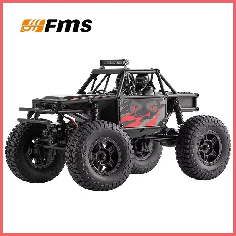 FMS 1/24 FCX24 LEMURRC Rock Crawler 4WD Off Road RC Truck With LED Light For Adult Hobby RC Car Model Gift