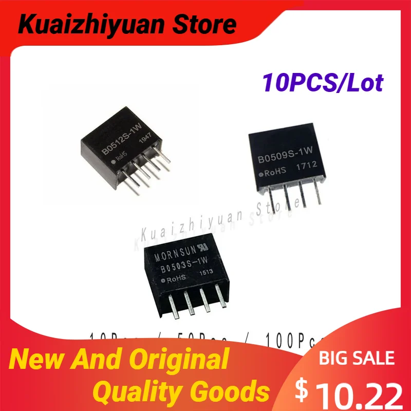 

10PCS/Lot New And Original Lsolated B0503S-1WR3 B0509S-1WR3 B0512S-1WR3 DC-DC Power Supply Module 5V to 3.3V 303mA Quality Goods