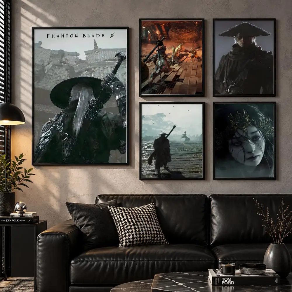 Phantom Blade Zero Wuxia Kung Fu Swordfight Action Poster Self-Adhesive Unframed Fashion Wall Prints for Office & Home Decor