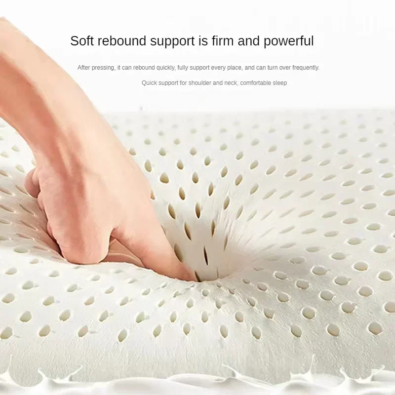 Thailand Natural Latex Pillow Adult Pillow Core Massage Pillow Core Gift Children's Latex  Manufacturer Wholesale