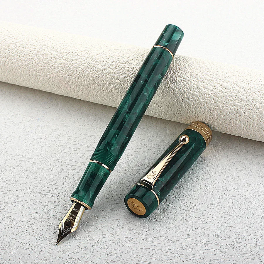 

Зеленая перьевая ручка из смолы Jinhao 100, EF/F/M/наконечник с конвертером для письма, бизнес-офис, подарок, чернильная ручка
