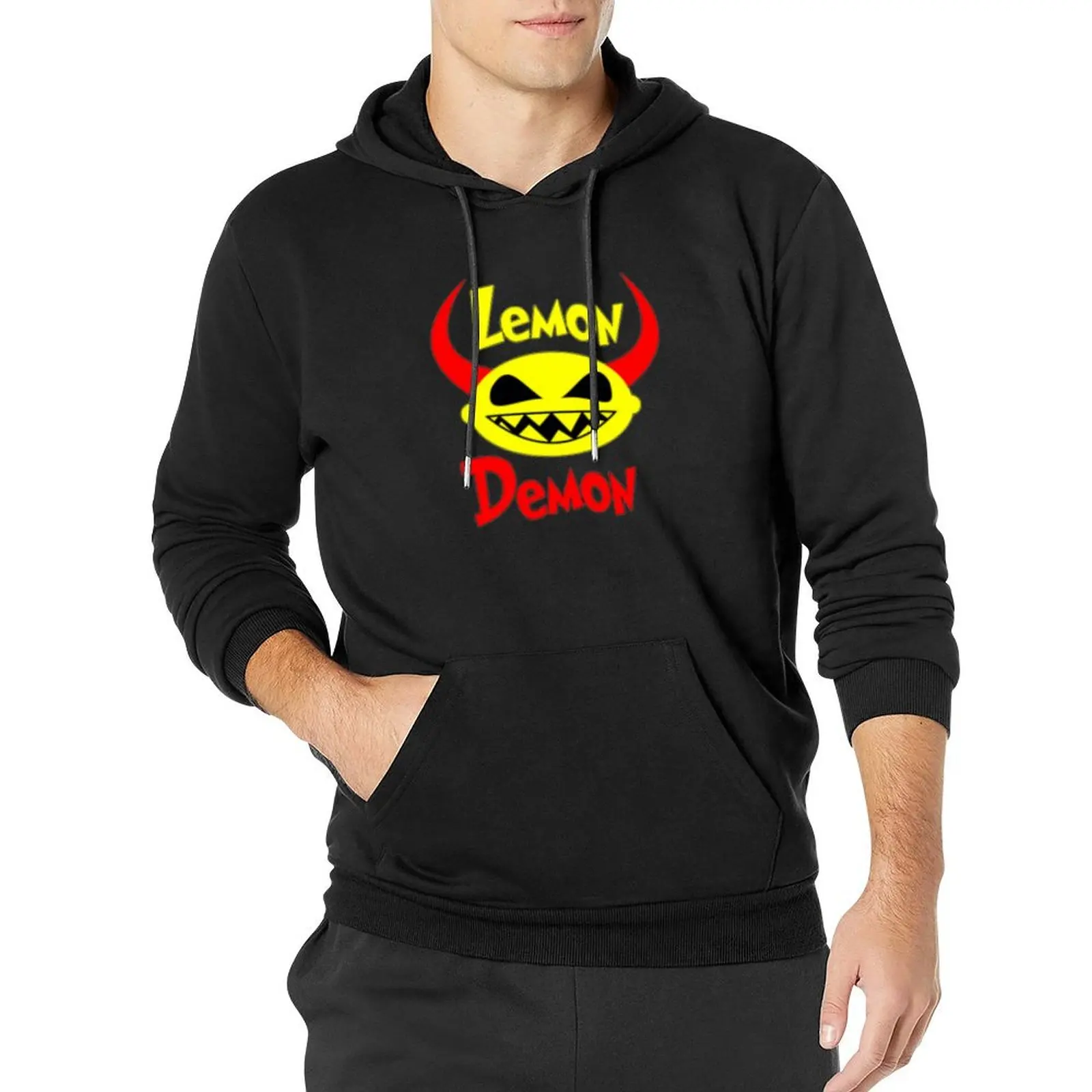 

LEMON DEMON Pullover Hoodie mens clothes men's sweat-shirt pullover hoodies