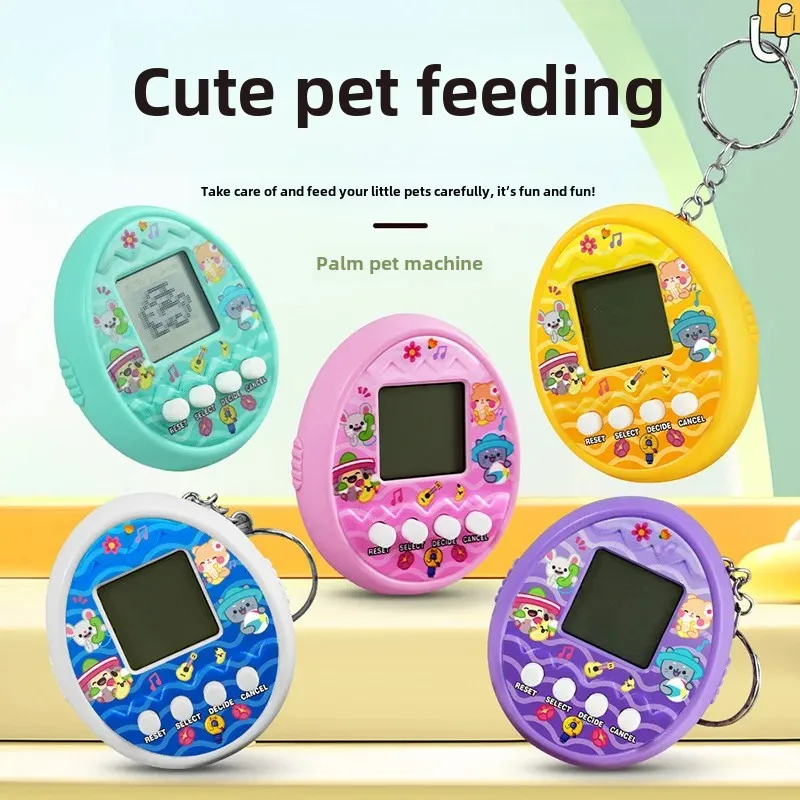 Kids Electronic Pets Game Tamagotchi Handheld Game Console Toy Classic Nostalgia Virtual Digital Pet Feeding Game Machine Toy