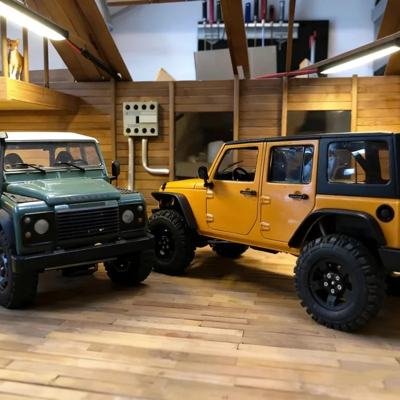 

New CAPO RC Crawler CUB2 JK 1/18 Full Metal Remote Control Electric Off Road Car With Differential Lock Two Speed Assembly KIT