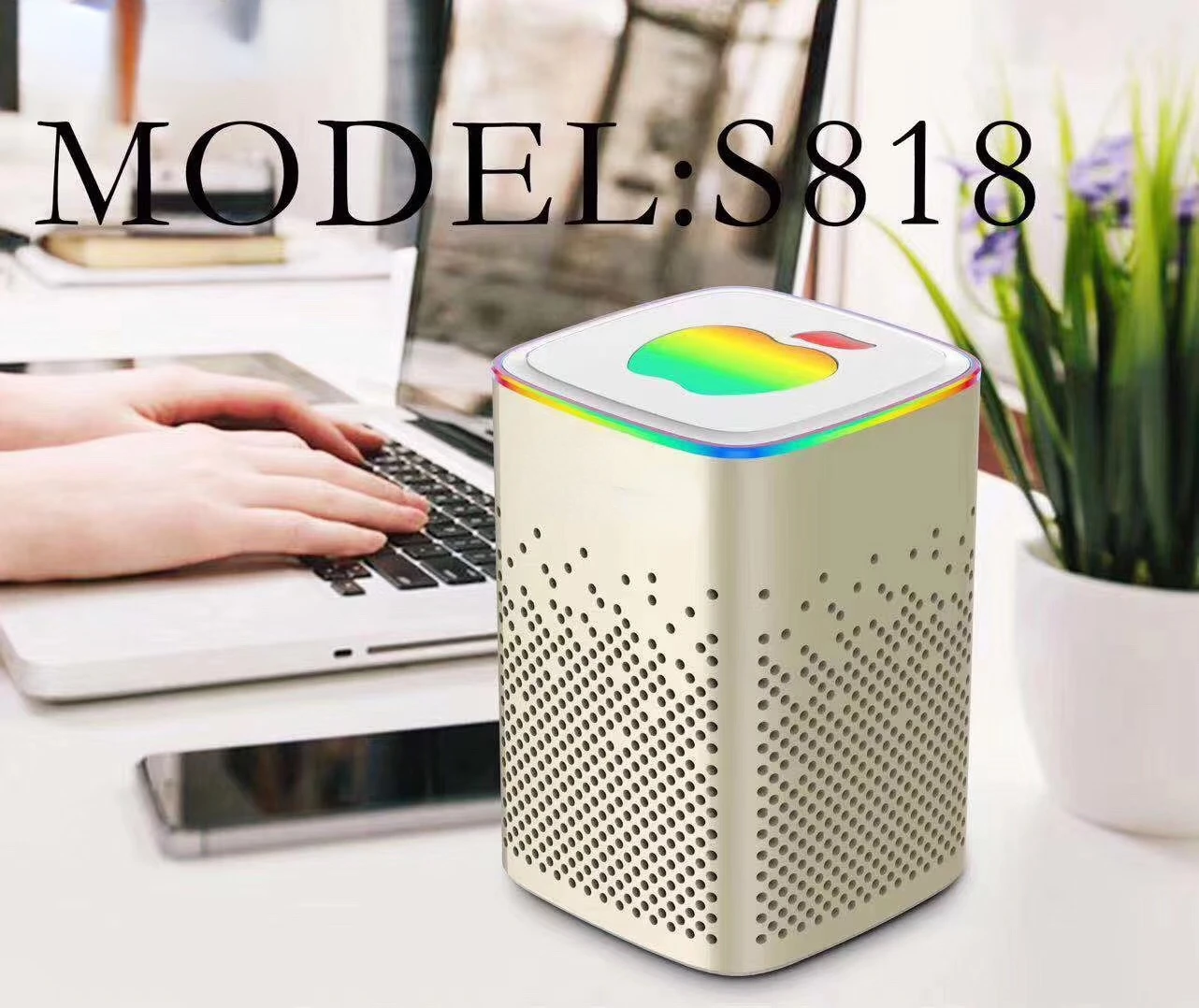 818 Wireless Bluetooth Speaker Outdoor Light Card Insertion Creative Gift Subwoofer Audio