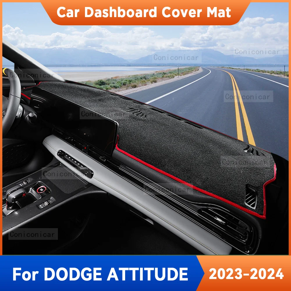 

Для DODGE ATTITUDE 2023 2024, коврик для приборной панели автомобиля, коврик для солнцезащитного козырька, ковер, анти-УФ-защитные аксессуары для интерьера, коврики