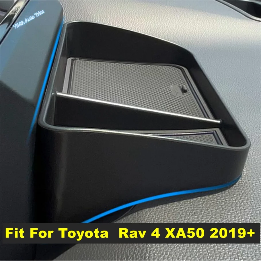 

Fit For Toyota Rav4 Rav 4 XA50 2019 - 2024 Black Style Dashboard Instrument Container Storage Box Organizer Interior Accessories