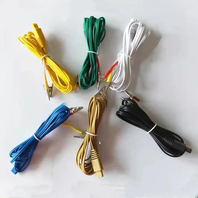 6pcs/lot Therapy Cable Parts for Great Wall KWD-808I  KWD808-I Nerve Muscle Stimulator Machine