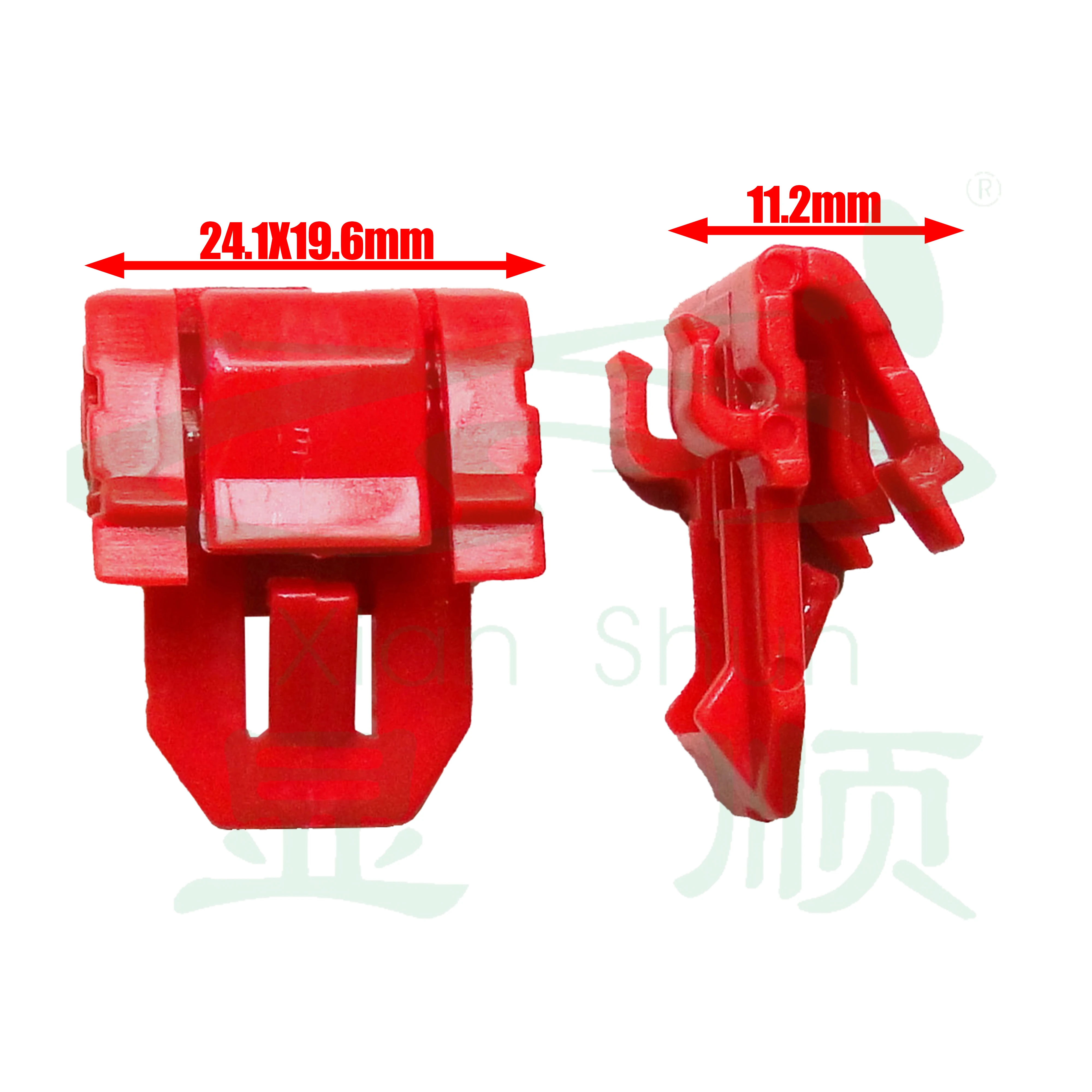 10/20 قطعة الأحمر بوم زجاج النافذة شريط الضغط الخارجي الداخلية استبدال أجزاء مقاطع تثبيت السيارة اكسسوارات السيارات 91589SV4003