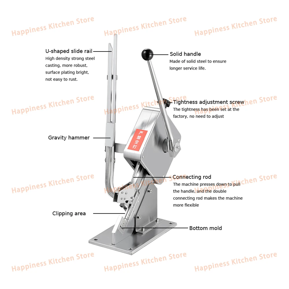 Manual Clipping Machine With U-shape Clips Commercial Sausage Clipper For Fruit Vegetable Packing Tools