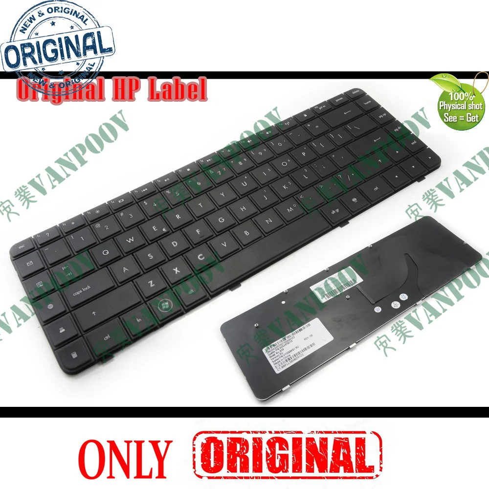 Teclado para Portátil HP Compaq Presario CQ56 CQ62 -100 -200 Pavilion G56 G62 Negro 605922-001 609877-001 613386-001