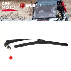 KEMIMOTO UTV Hand Operated Windshield Wiper Compatible with Polaris RZR Ranger for Can Am Maverick X3 Commander Defender