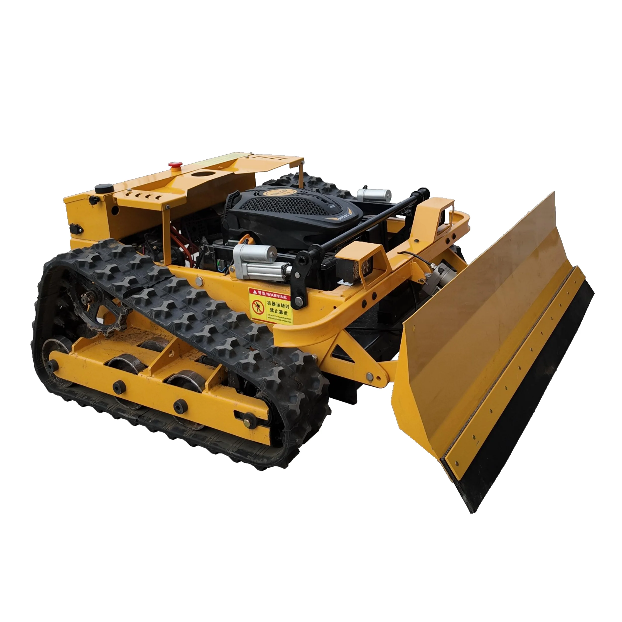 Customized Smart Remote Controlled Crawler Lawn Mower for Hillside Orchard Farm Weed Cutting and Landscaping view 4