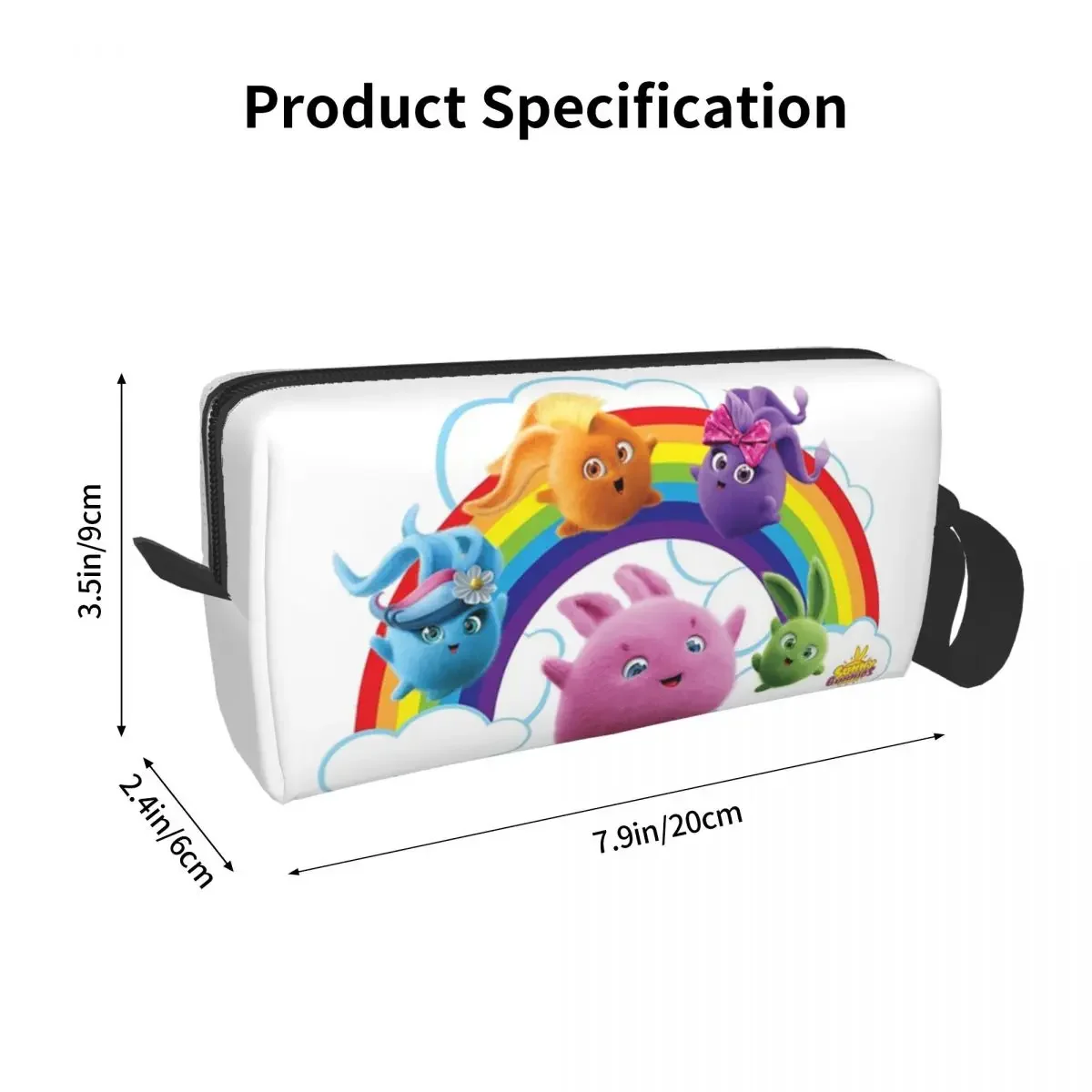 Sunny Bunnies Pencil Cases Large Capacity Pen Bags Pen Box Pencil Pouch For Boys Girls Students Stationery Makeup Bag