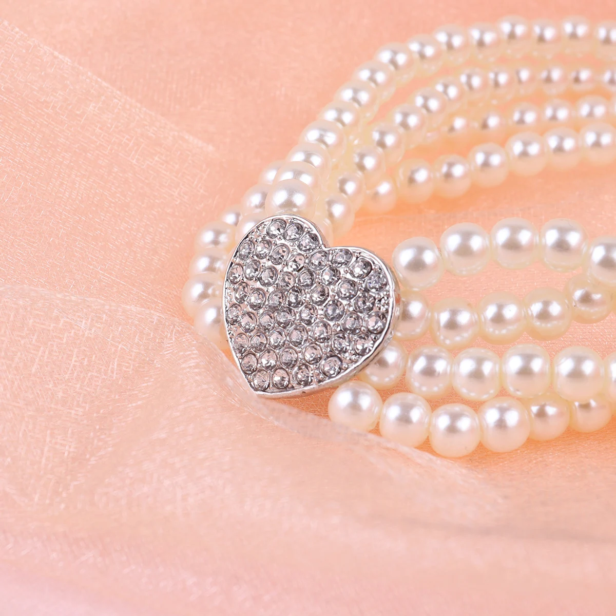 

Pearl Pet Collar Shaped Pendant Necklace Heart Dogs Pearls for Jewelry Spot Miss