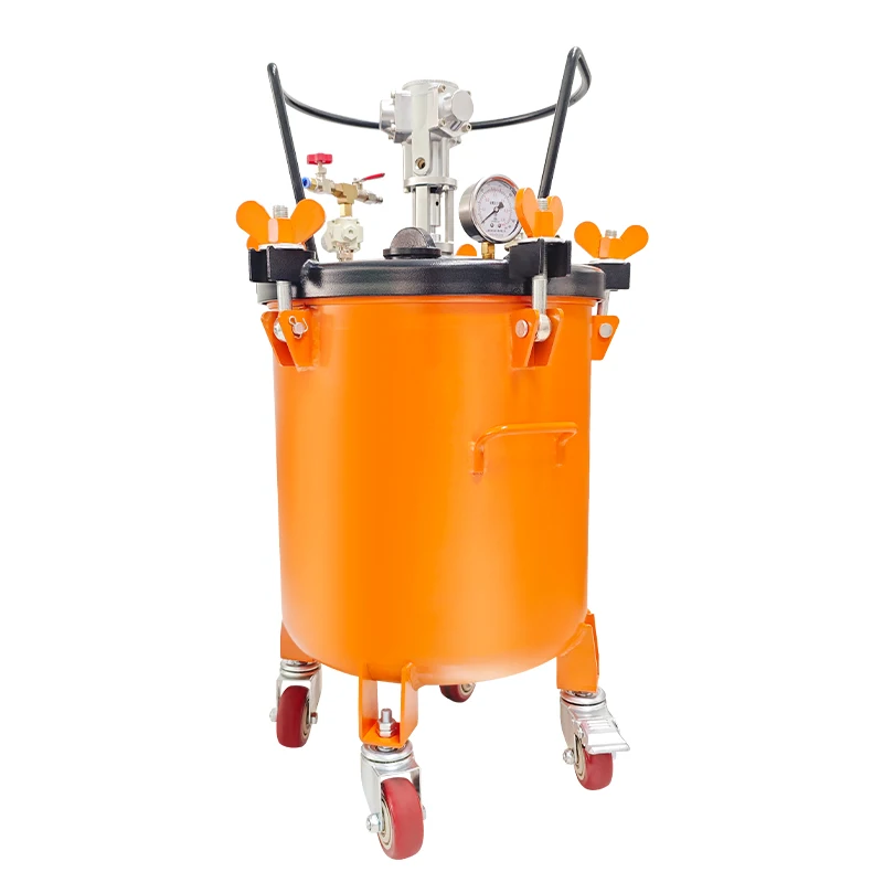 Automatic pneumatic mixing pressure bucket paint pressure tank