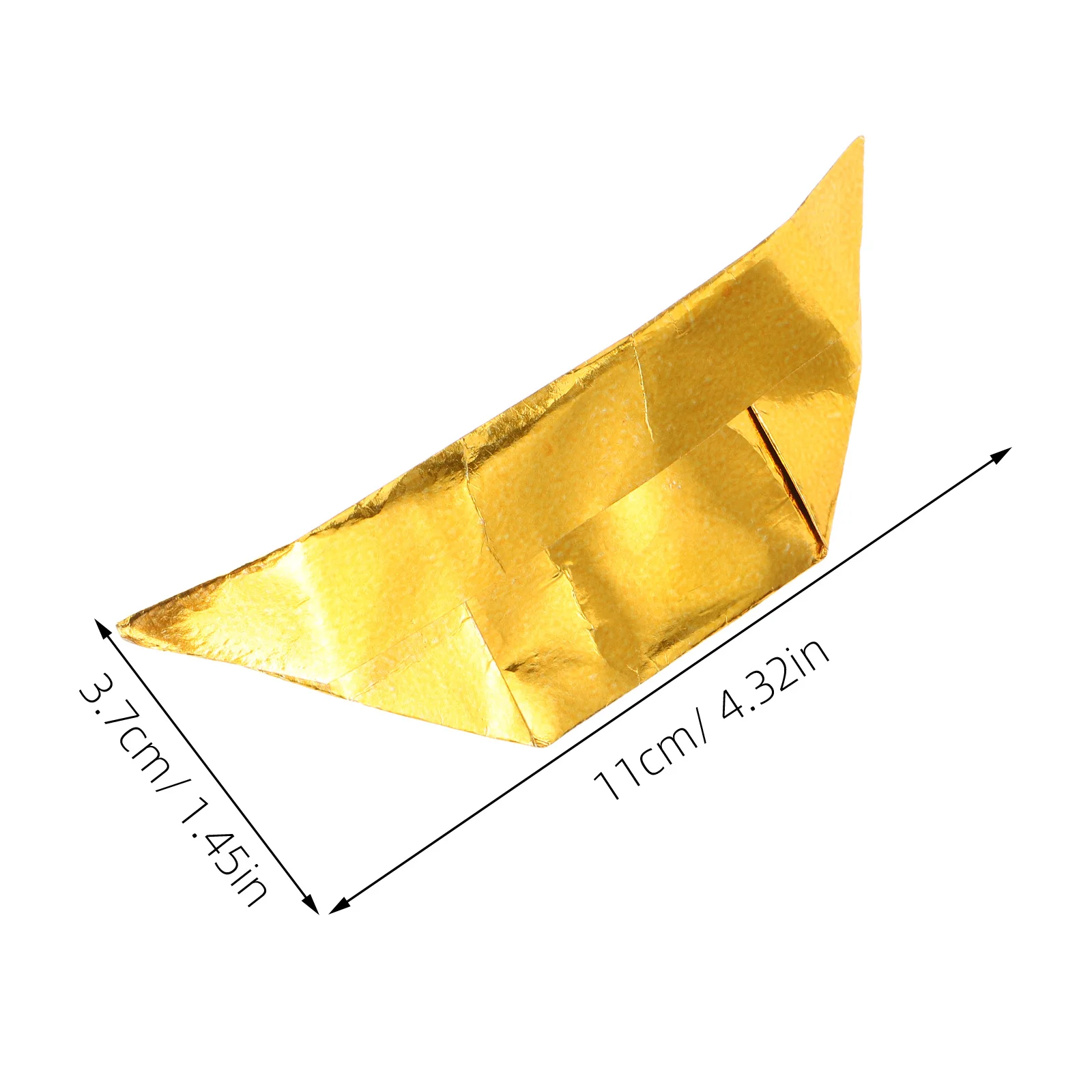 500pcs Handmade Gold Ingots Foil Crafted Ancestor Worship Supplies For Qingming Festival Traditional Rituals Tomb-Sweeping Day