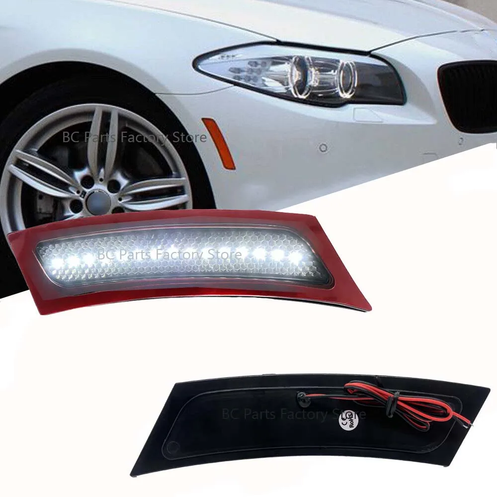 

LED Side Marker Lights For 2011-2016 BMW F10 5-Series 528i 530i 535i 550i ActiveHybrid 5 Front Bumper Wheel Arch Reflector Lamp