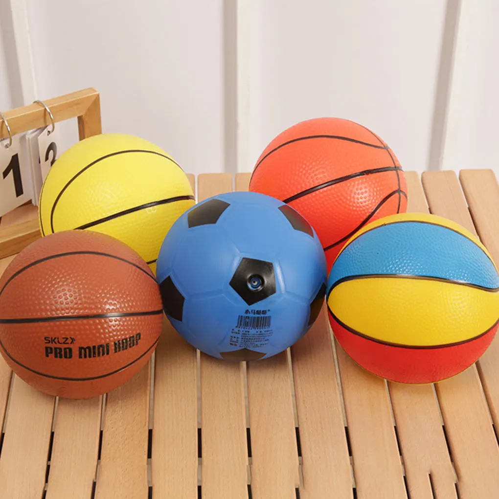 5 Stks/set 6Inch Pvc Kinderen Voetbal Water Opblaasbare Basketbal Zwembad Speelgoed Kinderen Training Basketbal Kinderen Sportspeelgoed