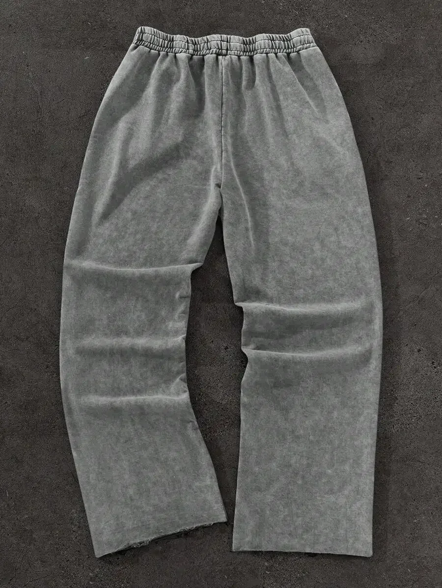 Mens Drawstring Waist Loose Fit Casual Sweatpants With Pockets