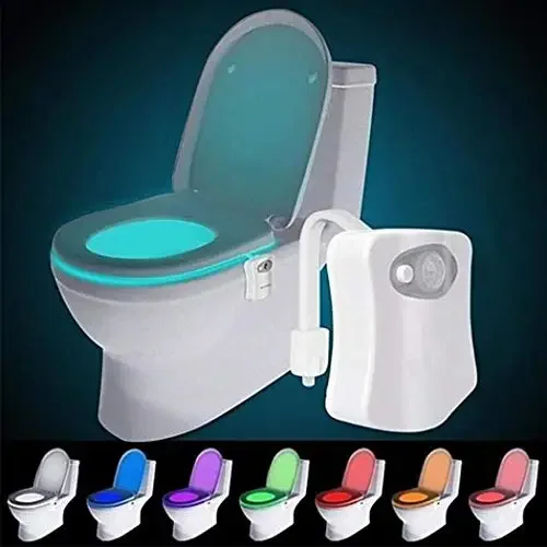 

8/16Color LED Toilet Night Light Seat Induction Lamp Motion Sensor WC Light Changeable Lamp Powered Backlight Child