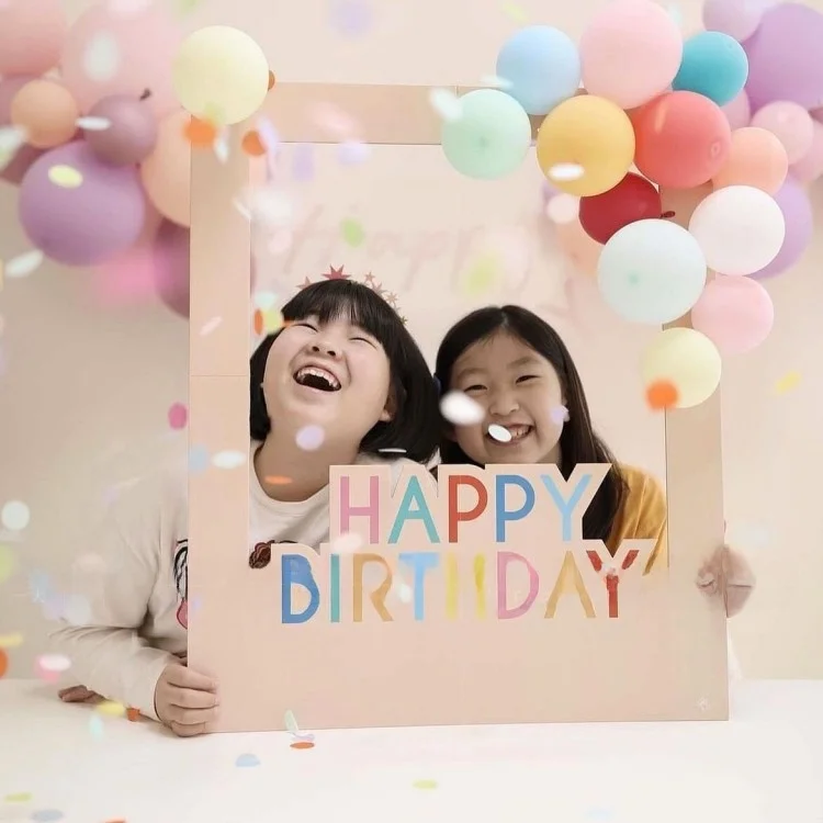 ديكورات أجواء احتفالية، إطار صور لتزيين حفلات أعياد ميلاد الأطفال، حامل من مادة KT، زينة للمهرجانات #1