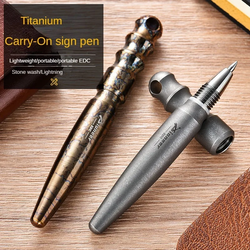 Titanium Alloy Tactical Pen Multifunctional Lightweight Window Breaker Rust‑Resistant For Camping Hiking Outdoor EDC Tool