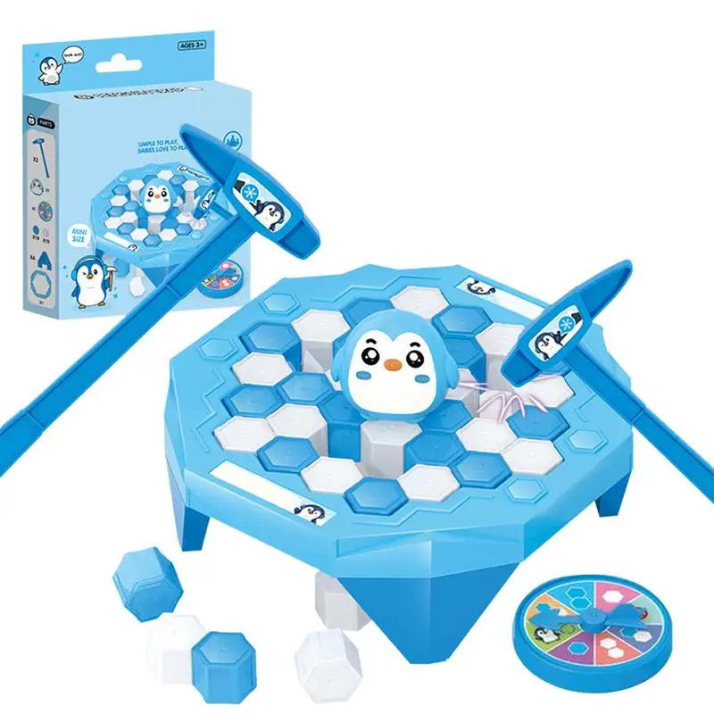

Save Penguin Break Ice Настольная игра Семейная настольная игра Save Penguin On Ice Game Ice Break Block Настольная семейная игра для детей и мальчиков