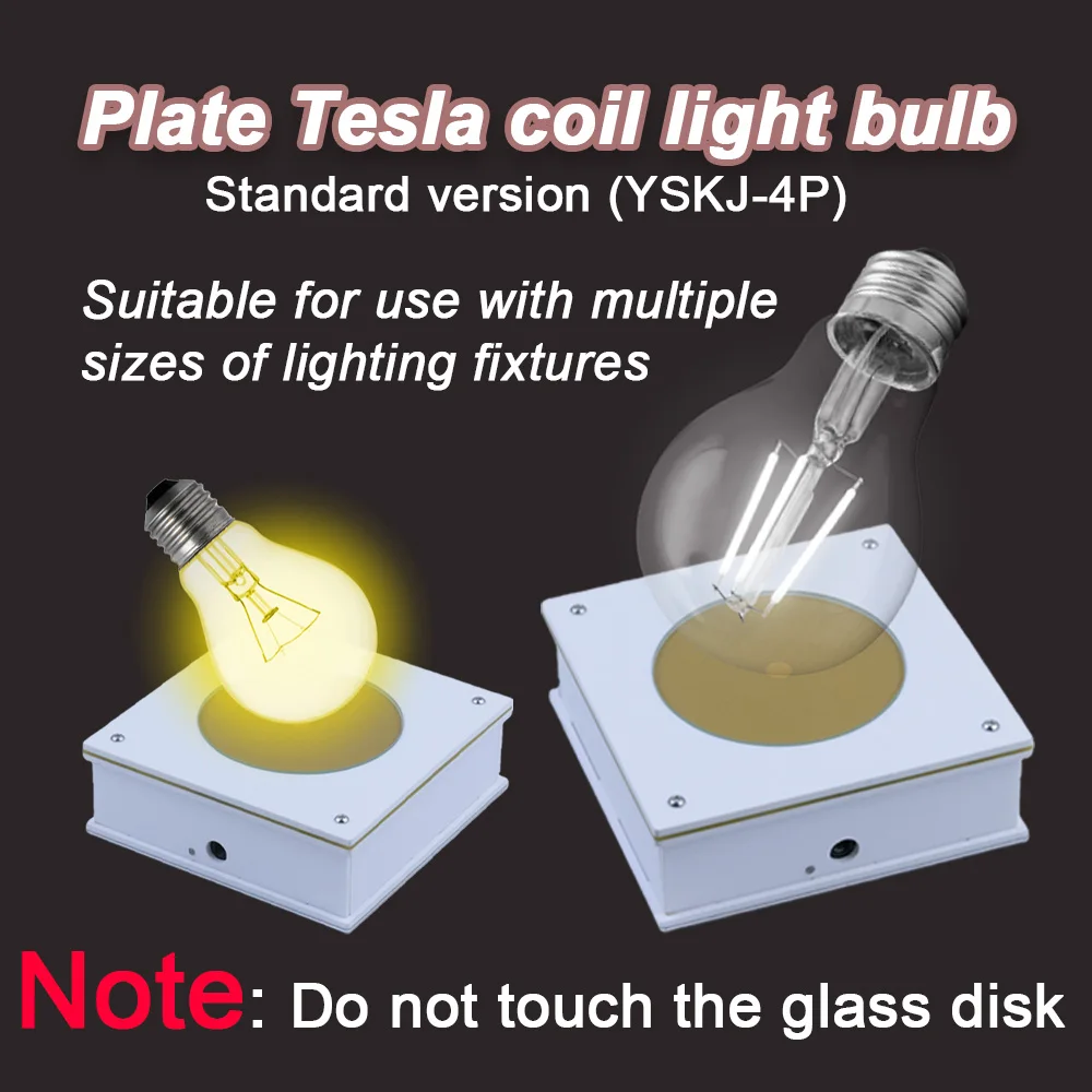 Tesla Coil Gap Lighting Special Magical Cup Magic Prop Creative Lamp Stand Technology Toy，Dedicated for Lighting in Isolation