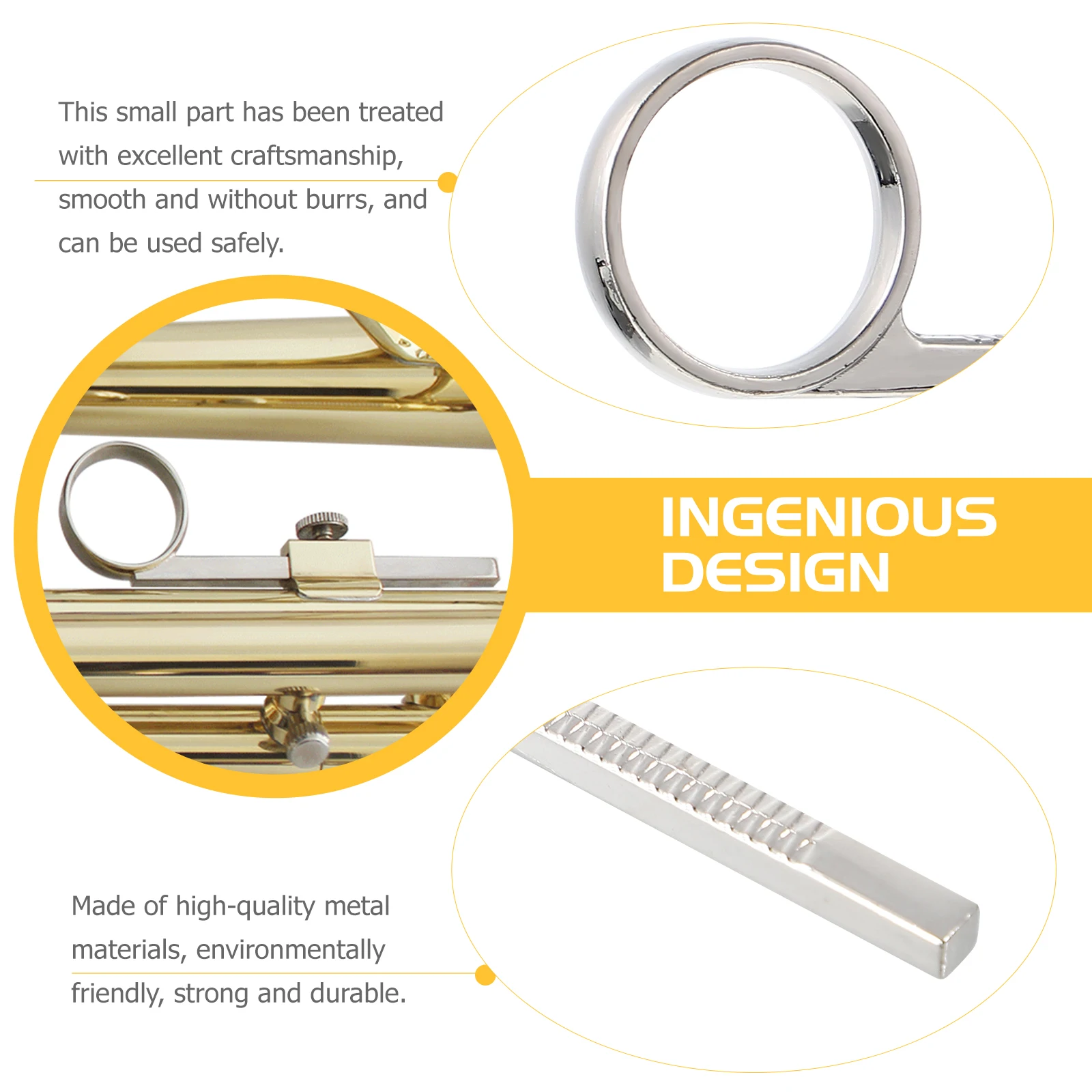 

Small Key Ring Trumpet Slide Replacement Brass Instrument Accessories Spool