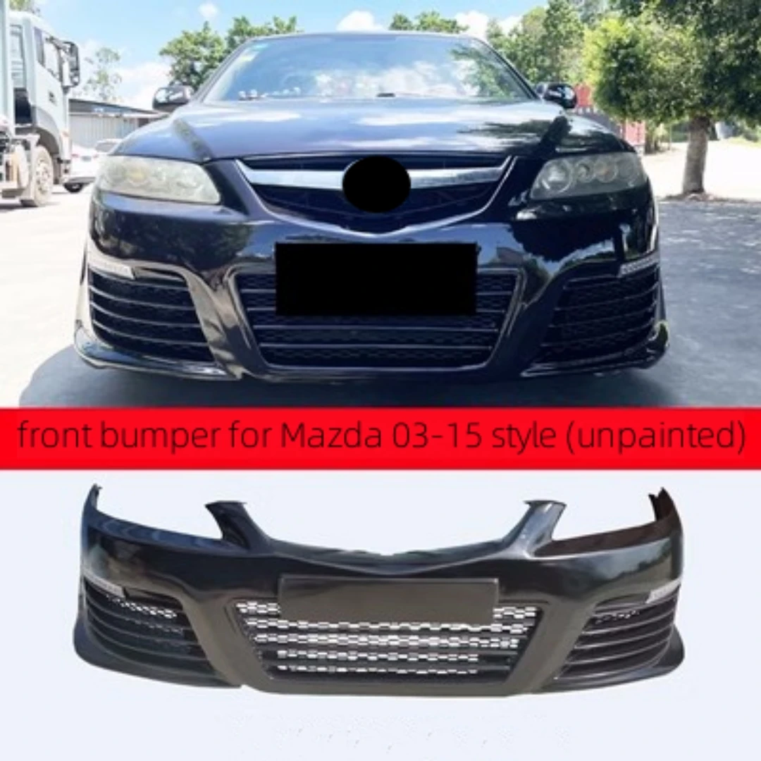 ABS Material Body Kit Front Rear Bumper Side Skirt Light Assembly For Mazda 6 2003-15 upgrade to M6 style Car Accessories