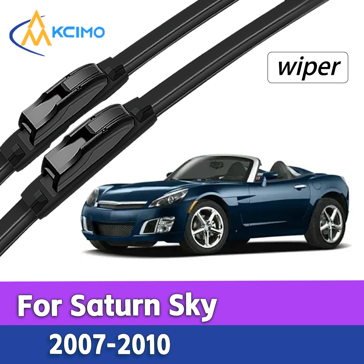 

All Weather Durable Wiper Blades For Saturn Sky 2007-2010 Front Windshield Wiper Soft Rubber Frameless