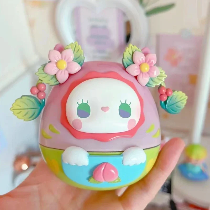 EMMA-Figurine au beurre Daruma de la forêt secrète, décoration de bureau, ornement porte-bonheur, application de Roly, Kawaii Surprise, cadeau