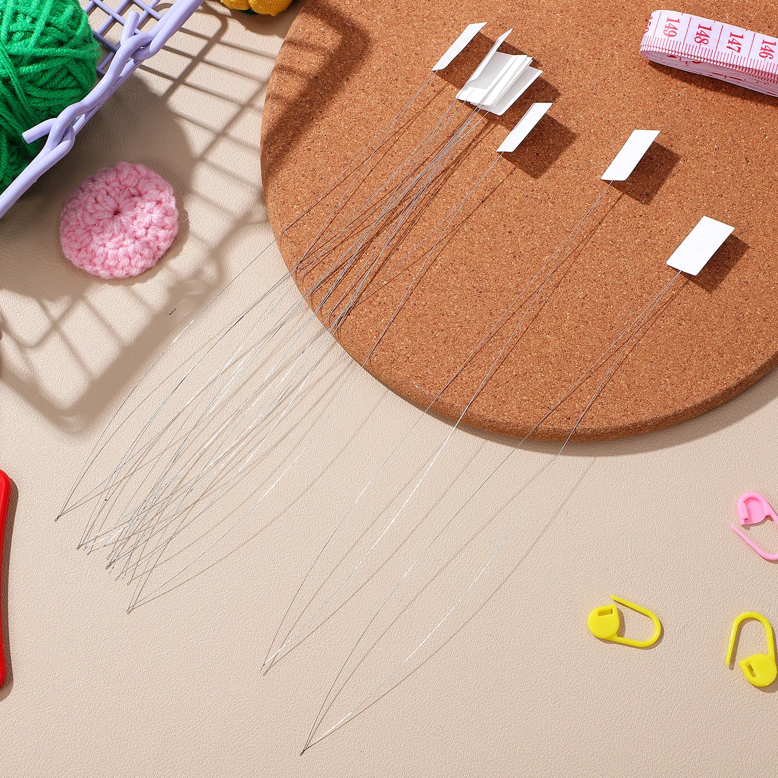 

10pcs Needle Threaders 20cm White Easy Beading Needles for Jewelry DIY Cross Stitch Sewing Embroidery Craft Tools