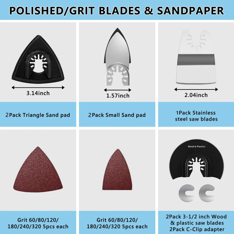 98 pcs Universal Metal Saw Woodworking Multi-Function Power Tools Universal Treasure Accessories Blade