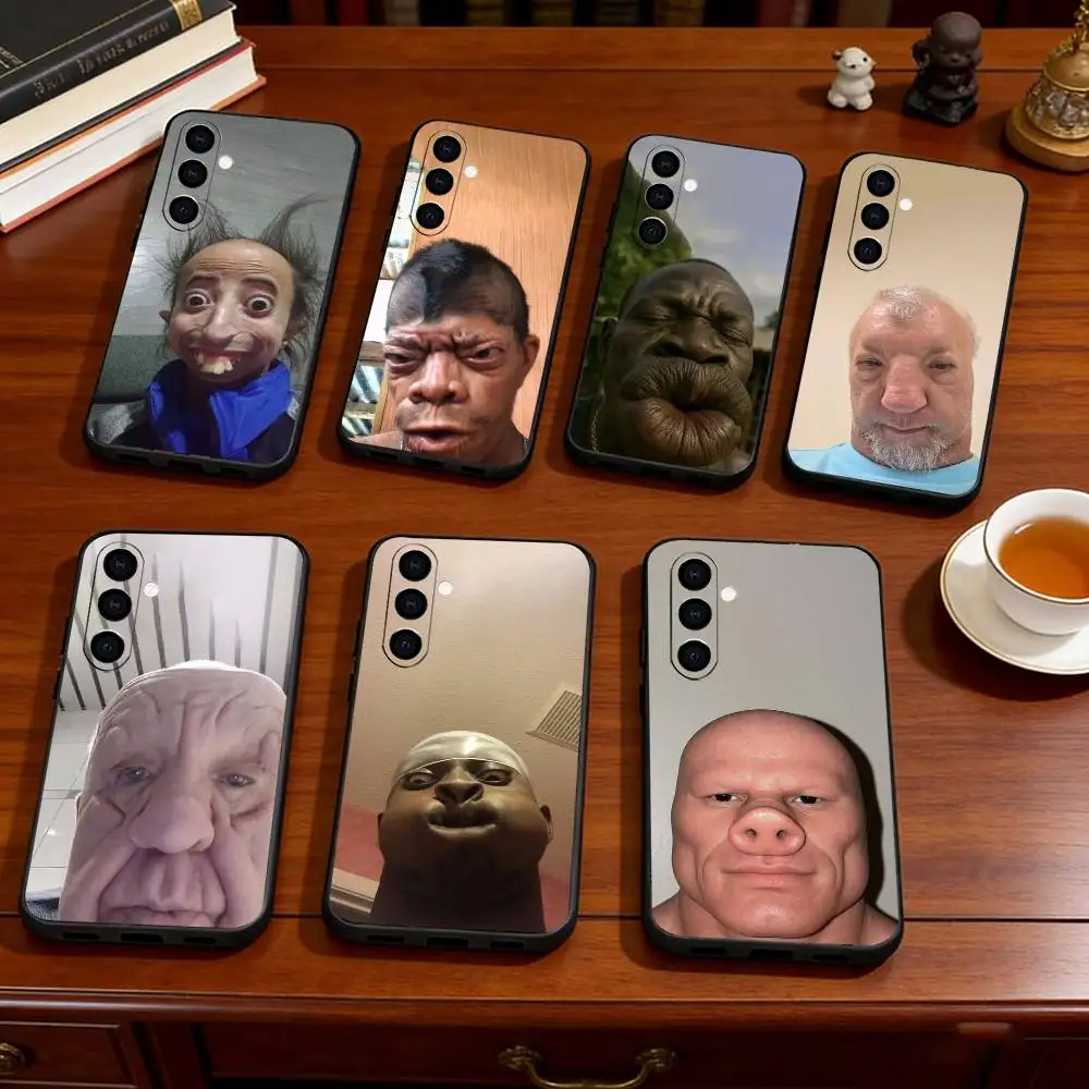 Funny Meme Style Phone Case For Samsung Galaxy A73,A72,A71,A70,A53,A52,A51,Soft Silicone Black Cover