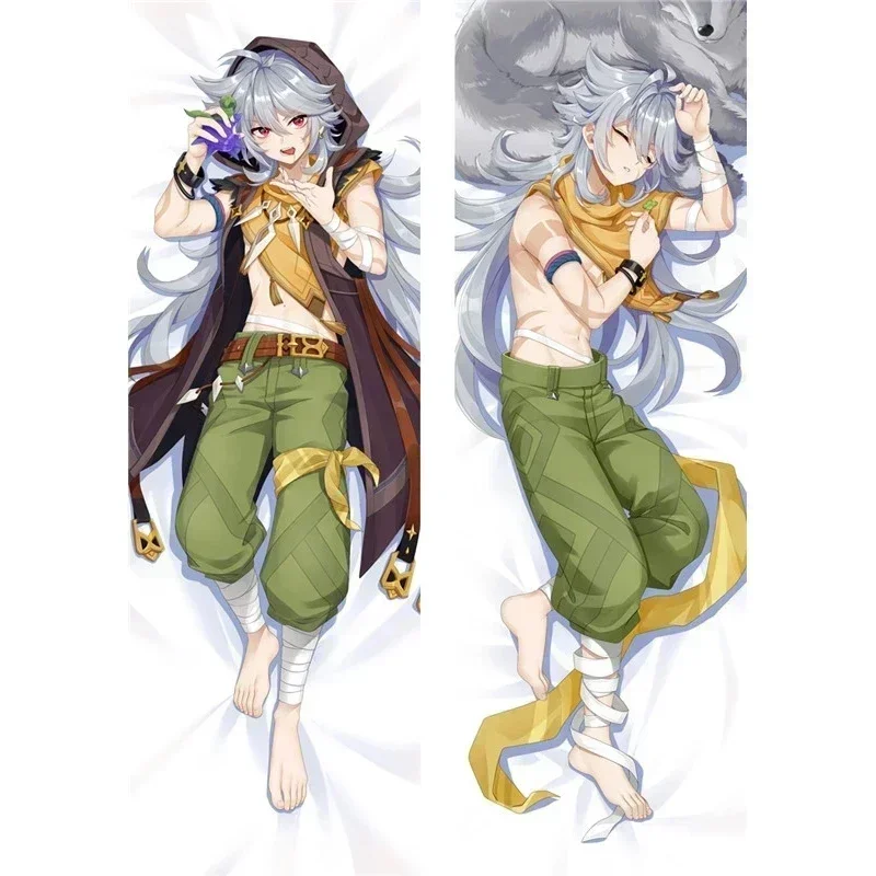 Anime Dakimakura Genshin Impact Razor Cosplay Peach Skin  Pillow Case