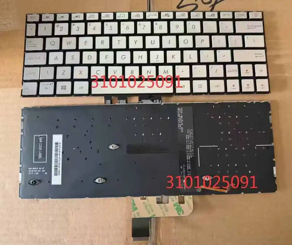 US Backlit silver Keyboard For Asus ZenBook UX334 UX334U UX334FA UX334FN UX334UA UX334FA UX334FL UX334FLC
