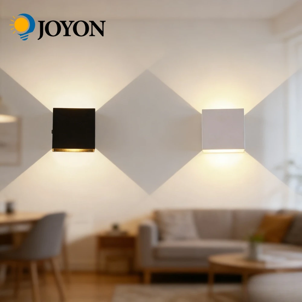 

JOYON 2 шт. светодиодный настенный светильник, уличный бра, балкон, светильник для крыльца, сад, двор, проход, декор, освещение, внутренний прикроватный светильник, алюминий