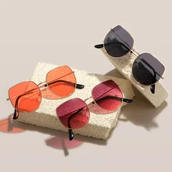 Cat Eye Sunglasses Men Vintage Metal Sunglasses for Women Luxury Brand Goggle Sun Glasses Ladies Sun Glasses for Female Male 
