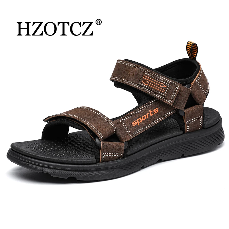 New Men Sandals Beach Slippers Weaving Design Water Summer Sandals Breathable Casual Flat Sandals Outdoor Flip-flops Sandals