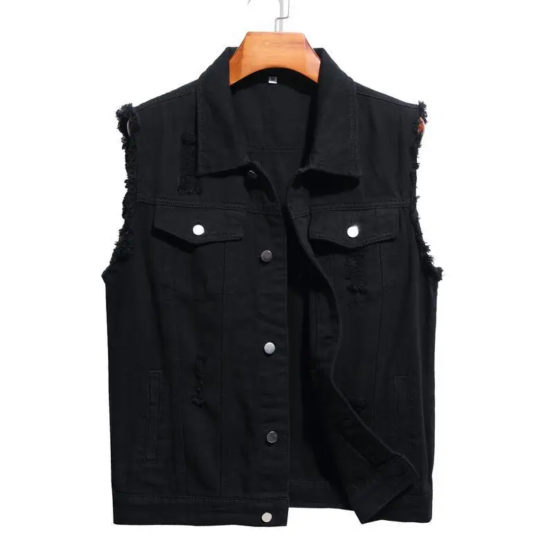 

Trendy Men's Denim Vest Fashionable Cowboy Style Inner Wear Casual Outerwear for Couples Spring Season Other Material 100%