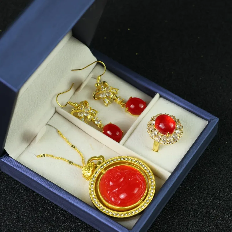 exquisite-fashion-temperament-red-suit-suitable-for-daily-wear-and-wearing-a-three-piece-set