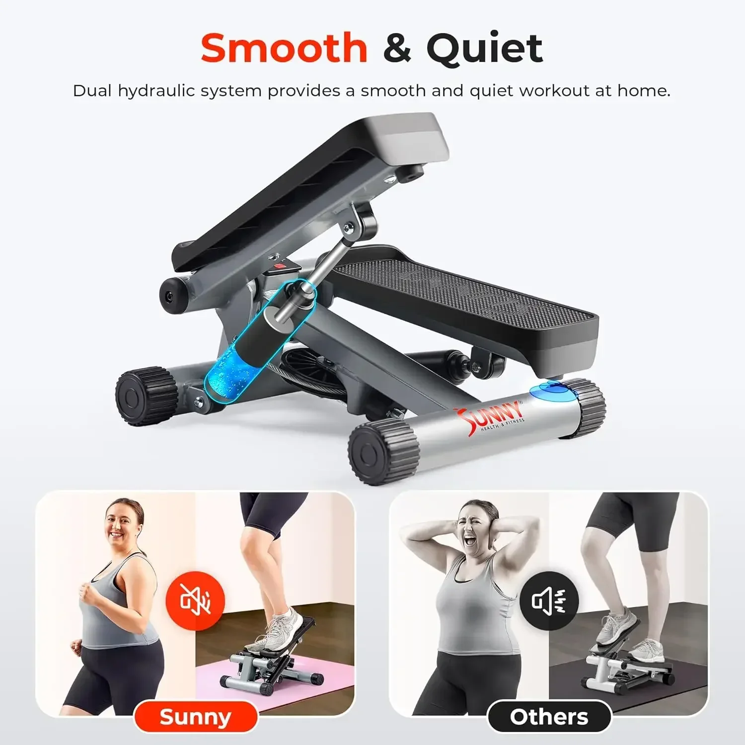 Mini Steppers para Exercício em Casa, Máquina De Treino De Passo De Escada, Bandas De Resistência, Equipamento De Treinamento De Cardio De Corpo Inteiro