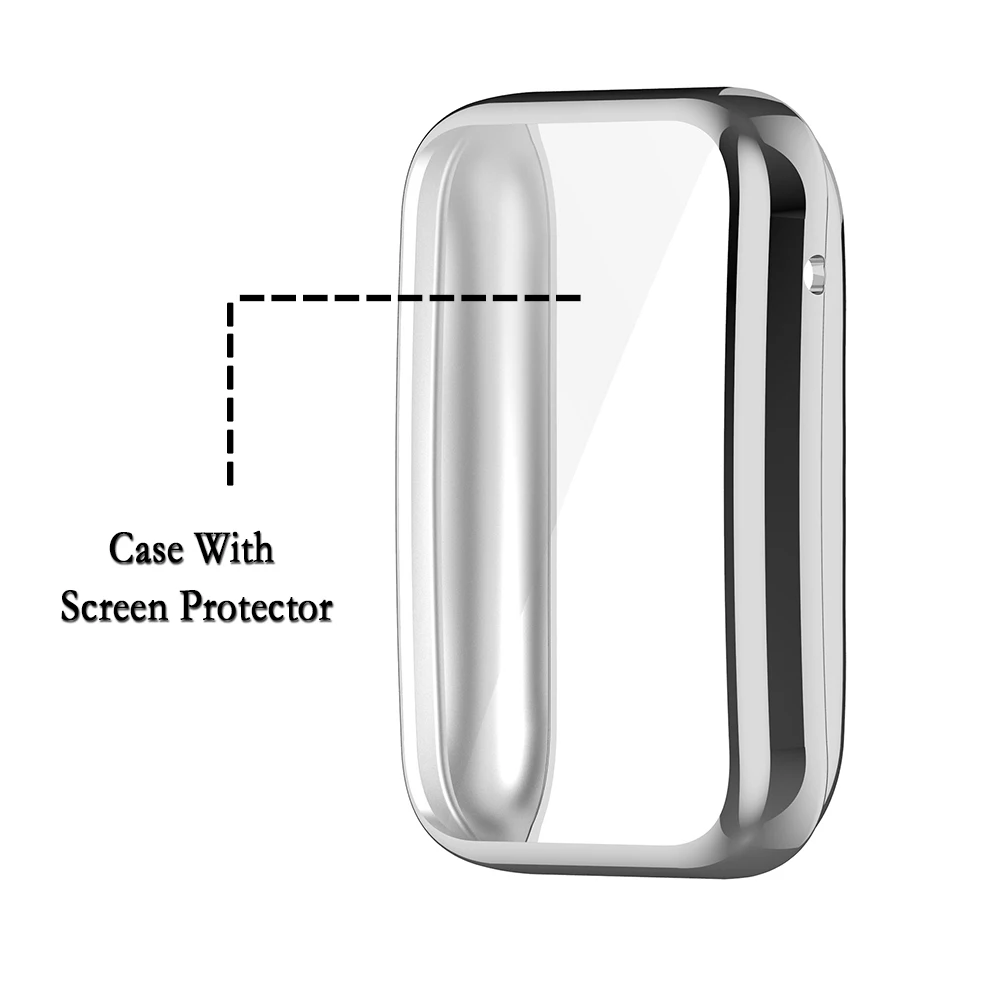 Capa TPU para Xiaomi Band 7Pro, Shell com protetor de tela, tela durável, Assista Proteção Suprimentos