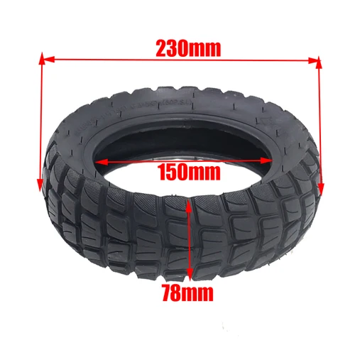 Imagen 2 del producto Neumático de vacío de 10 pulgadas 80/65-6,5 para neumáticos sin cámara para patinete eléctrico KUGOO M4 / M4 Pro 10X3.0